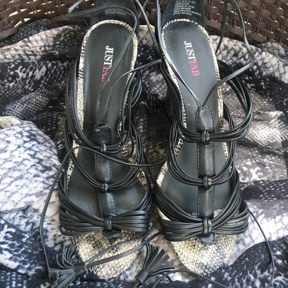 Lace up Wedges